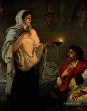 Henrietta Rae Werke - Die Dame mit der Lampe Miss Nightingale bei Scutari Nightingale bei einer Patientin Henrietta Rae
